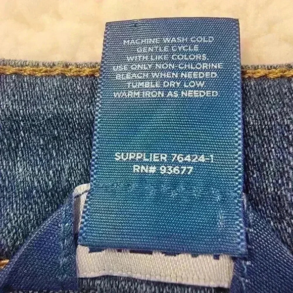 Arizona Jeans Juniors Denim Skirt Size 13 Colorblock Patchwork Rodeo Cowgirl - Picture 8 of 8